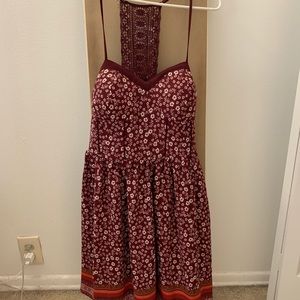 Racer back dress with built in bra